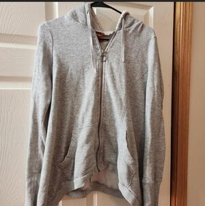 Gray Zip-Up Hoodie